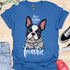 Life is better with a frenchie - V4 - Modern Portrait T-Shirt